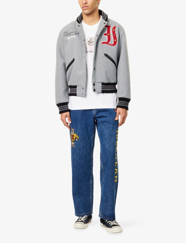 Mascot Varsity Regular-Fit Woven Jacket