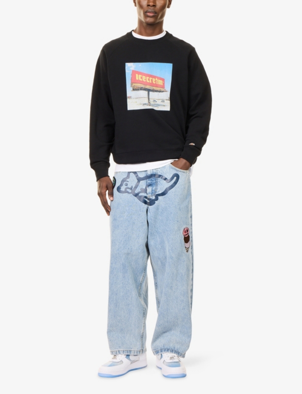 Billboard Graphic Cotton-Jersey Sweatshirt