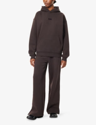 We Are Tala Omens Americano Wide-leg Cotton-jersey Jogging Bottoms Xl