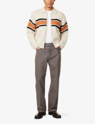 OBEY: Bernard Striped Knitted Jumper