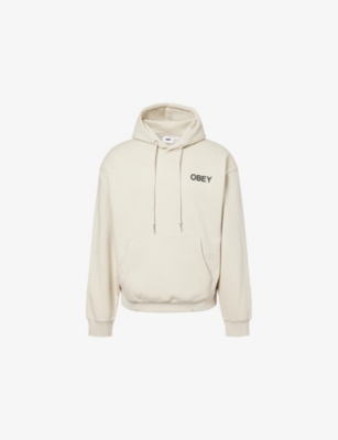 OBEY: Doberman Brand-Print Cotton-Blend Hoodie