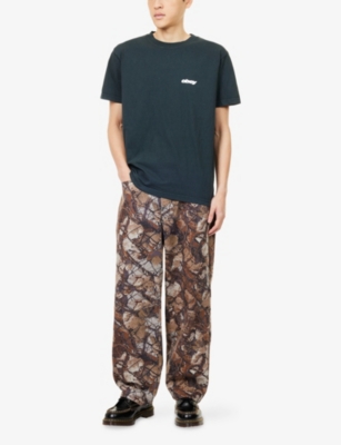 Obey Mens  Bounce Short-sleeve Cotton T-shirt In Green