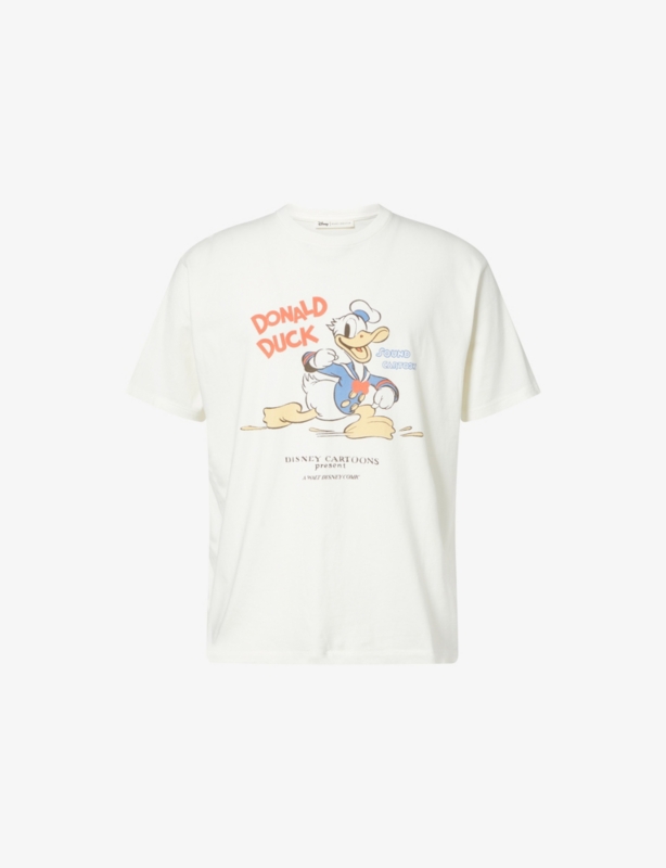 Duke + Dexter x Disney Donald Duck Crewneck Cotton-Jersey T-Shirt