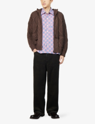 KARTIK RESEARCH: Kantha Check Box Cotton Shirt