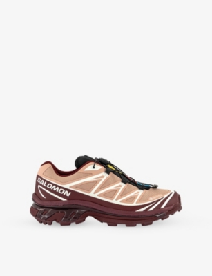 Salomon Womens Mahogany Rose Xt-6 Gtx Woven Low-top Trainers Eur 39.5 / 6.5 Uk In Brown