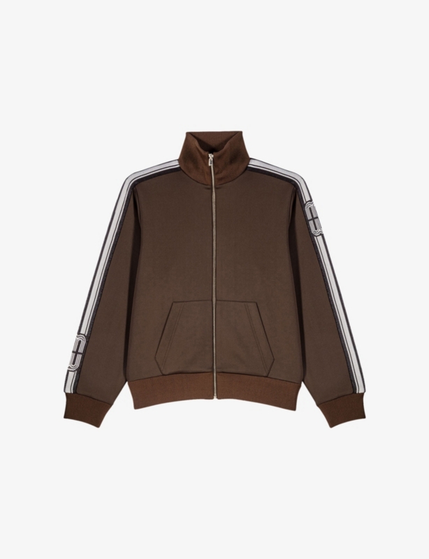 Zipped Side-Stripe Stretch-Jersey Sweatshirt