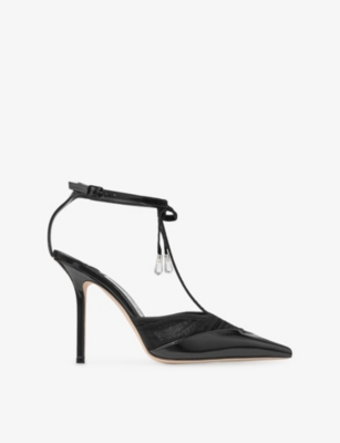 Afia 100 Satin and Mesh Pumps main image 1