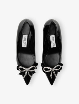 Jimmy Choo Auria 70 Patent Leather Pumps In Black