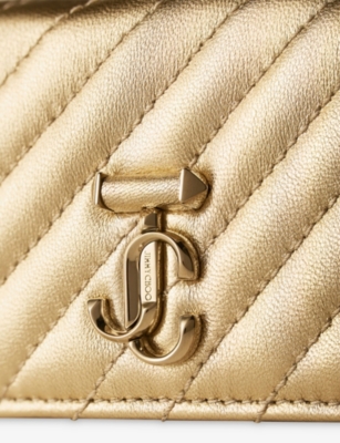 JIMMY CHOO: Curve Nello Quilted Leather Cardholder