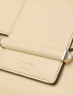 JIMMY CHOO: Bar Wallet with Chain Leather Shoulder Bag