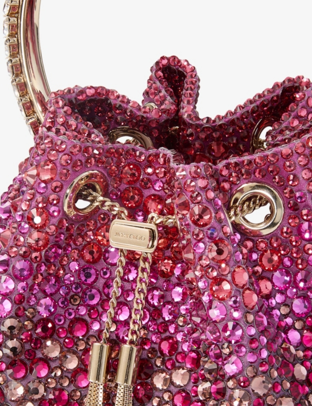 Bon Bon Crystal-Embellished Satin Handbag