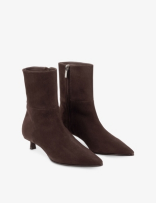 Jimmy Choo Lory 35 Suede Ankle Boots In Brown