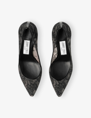 Jimmy Choo 85mm Romy Pointed-toe Pumps In Black