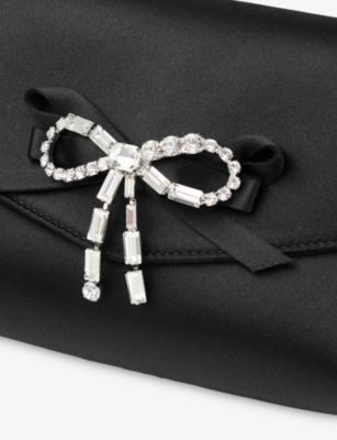 Jimmy Choo Womens  Soft Bow Mini Satin Clutch Bag In Multi