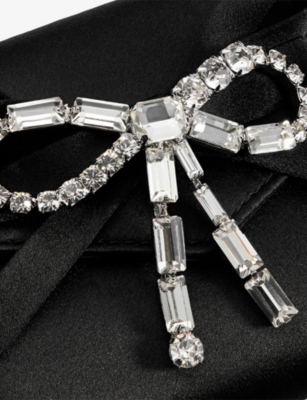 JIMMY CHOO: Soft Satin Card Holder with Chain