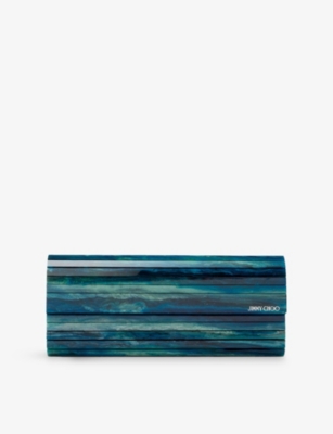 Womens Jimmy Choo Sweetie Marble Acrylic Clutch