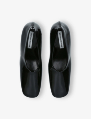 VICTORIA BECKHAM: Square-Toe 100 Leather Pumps