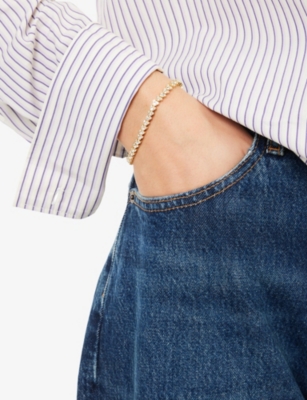 BAUBLE: BaubleBar x Disney Mickey Mouse Gold-Plated Brass Tennis Bracelet