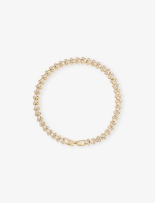 BAUBLE: BaubleBar x Disney Mickey Mouse Gold-Plated Brass Tennis Bracelet