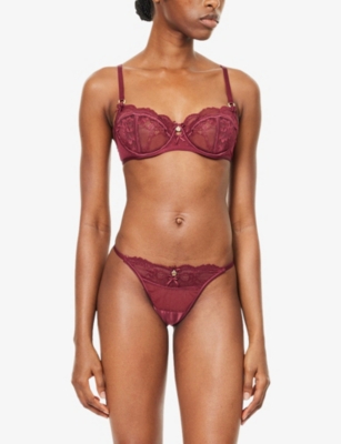 LOUNGE UNDERWEAR: Adelyn Balcony Lace Bra