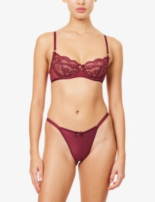 LOUNGE UNDERWEAR: Adaline Satin Thong