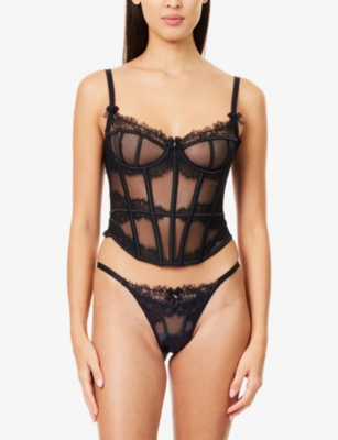 LOUNGE UNDERWEAR: Zendaya Underwired Tulle Corset
