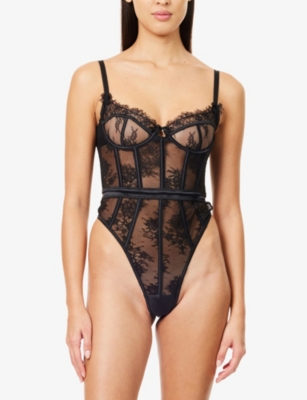 LOUNGE UNDERWEAR: Soraya Underwired Lace Bodysuit