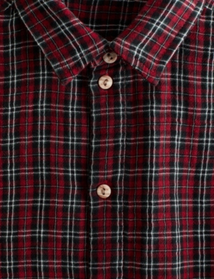 H&m Adorables Checked Long-sleeve Cotton Shirt 3-10 In Multi