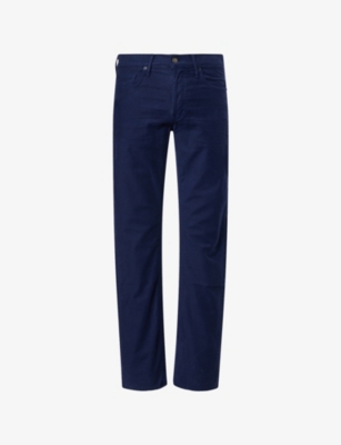 TOM FORD: Moleskin Straight-Leg Cotton-Blend Trousers