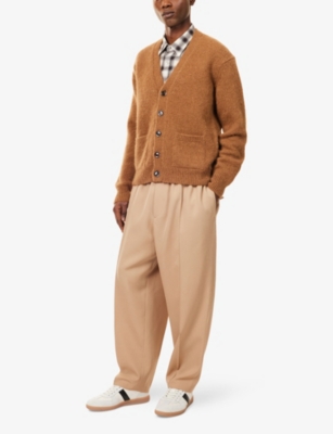 TOM FORD: Brushed V-Neck Wool-Blend Cardigan