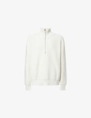 TOM FORD: Half-Zip Knitted Wool Jumper