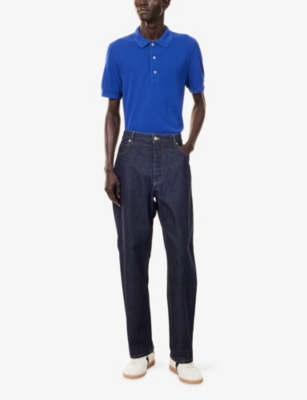 TOM FORD: Short-Sleeve Piquet Cotton-Blend Polo Shirt