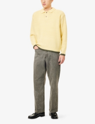 OBEY: Classic Wrinkle Baggy-Fit Denim Jeans