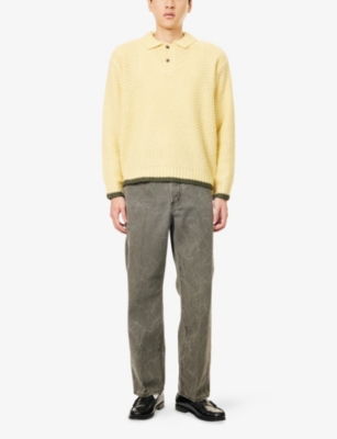 OBEY: Loreto Knitted Wool-Blend Polo Jumper