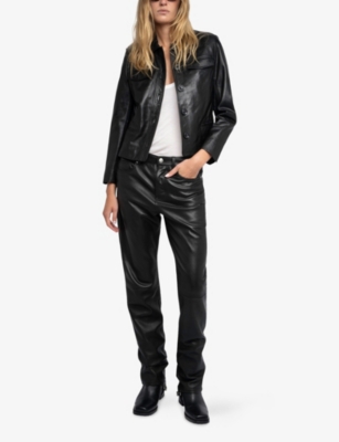 ZADIG&VOLTAIRE: Liam Four-Pocket Leather Jacket