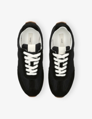 Totême Womens Black Sport Nylon And Suede Trainers Eur 39 / 6 Uk In Black