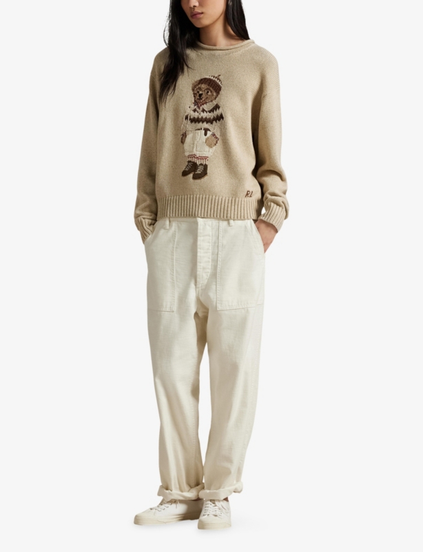 Polo Bear Knitted Cotton Jumper