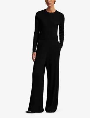 POLO RALPH LAUREN: Slim-Fit Cable-Knit Knitted Jumper