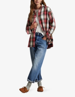 Polo Ralph Lauren Plaid Long-sleeved Shirt In Multi