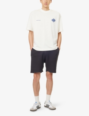 THE COUTURE CLUB: Drawstring Relaxed-Fit Cotton-Knit Shorts