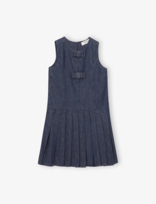 Girls Knee-Length Patchwork A-line Dress for Summer with Short Sleeves and O-neck Collar from Girls Dresses - price 47.69