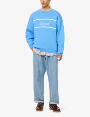 BOUND: Estate Brand-Print Cotton-Knit Jumper