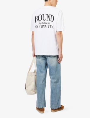 BOUND: Originality Text-Print Cotton T-Shirt