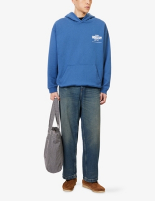 BOUND: Industry First Logo-Print Relaxed-Fit Cotton-Jersey Hoody