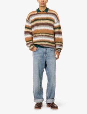 BOUND: Brushed Striped Knitted Jumper