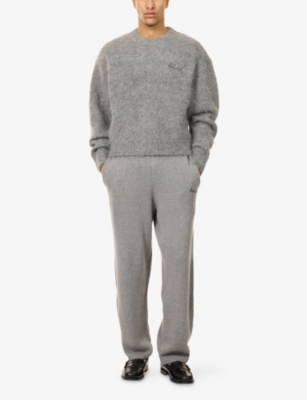 BOUND: Drawstring Wide-Leg Knitted Jogging Bottoms