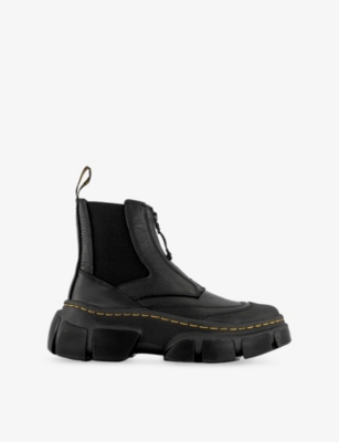 Dr. Martens Womens Dmxl Zip Leather Chelsea Boots Black Eur 37 / 4 Uk In Black
