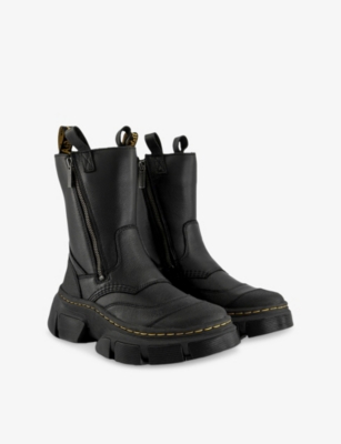 Dr. Martens Womens Black Dmxl Rigger Leather Ankle Boots Eur 39 / 6 Uk In Black