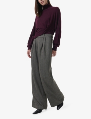 LEEM: Knotted-Hem Wool-Blend Jumper