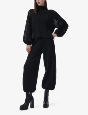 LEEM: Mesh-Sleeve Knitted Jumper